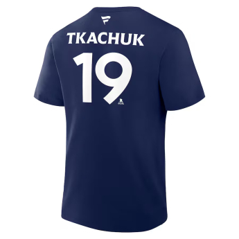 Florida Panthers férfi póló 2025 Stanley Cup Champions Name & Number - Matthew Tkachuk #19