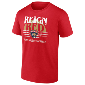 Florida Panthers férfi póló 2025 Stanley Cup Champions Hometown DNA red