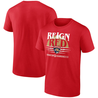 Florida Panthers férfi póló 2025 Stanley Cup Champions Hometown DNA red