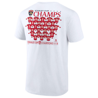 Florida Panthers férfi póló 2025 Stanley Cup Champions Jersey Roster white