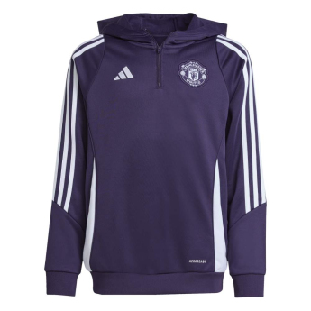 Manchester United gyerek kapucnis pulóver Track purple