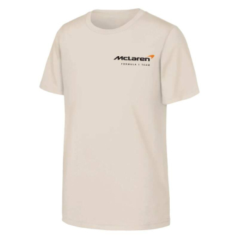 Mclaren Honda gyerek póló Lando Norris NE white F1 Team 2025