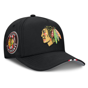 Chicago Blackhawks baseball sapka 2025 Draft Authentic Pro Structured Adjustable