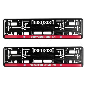 Bayern München 2 db-os rendszámtábla keret Red line