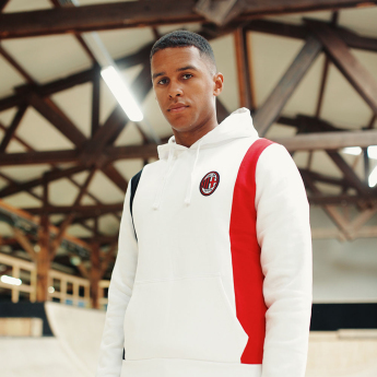 AC Milan férfi kapucnis pulóver Logo white