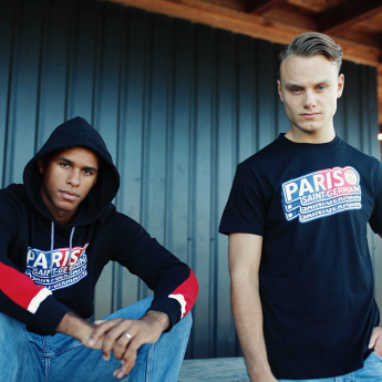 Paris Saint Germain férfi kapucnis pulóver Repeat black