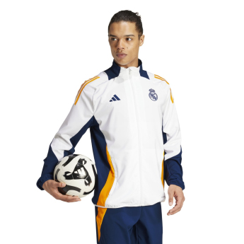 Real Madrid férfi futball kabát Presentation white