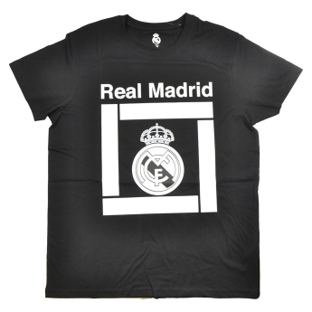 Real Madrid férfi póló Square black