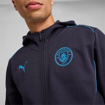 Manchester City férfi kapucnis pulóver Casuals navy