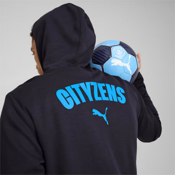 Manchester City férfi kapucnis pulóver Casuals navy