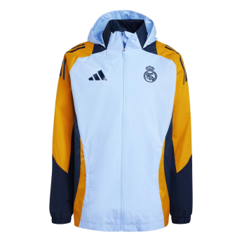 Real Madrid férfi futball kabát Allweather globlue