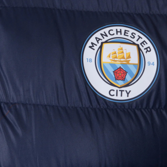 Manchester City férfi kapucnis kabát Winter navy