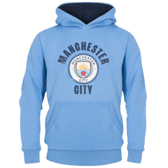 Manchester City gyerek kapucnis pulóver Hoody sky