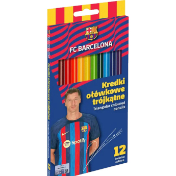 FC Barcelona ceruzák 12 ks trojhranné