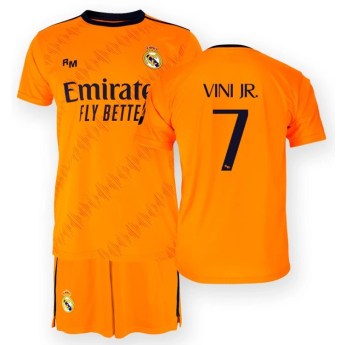 Real Madrid gyerek szett replica 24/25 Away Vini Jr