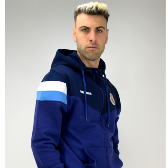 Real Madrid gyerek kapucnis pulóver No13 Zip navy