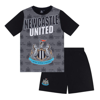 Newcastle United gyerek pizsama Text black