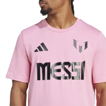 Lionel Messi férfi póló MESSI Name and number pink