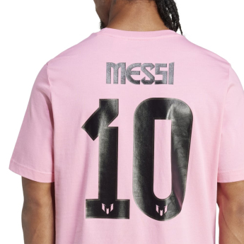Lionel Messi férfi póló MESSI Name and number pink