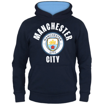 Manchester City gyerek kapucnis pulóver Hoody navy