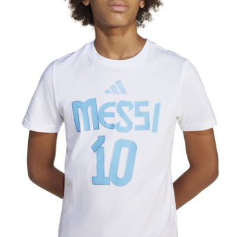 Lionel Messi gyerek póló MESSI Name and number white