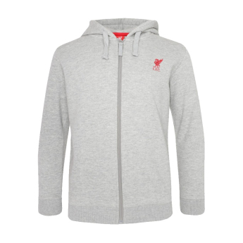 FC Liverpool gyerek kapucnis pulóver Zip grey