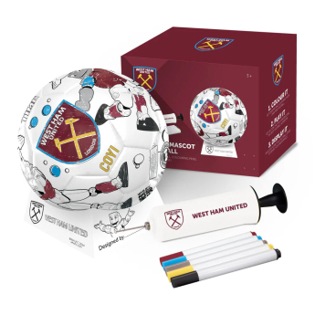 West Ham United futball labda Colour - size 2
