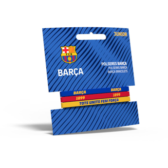 FC Barcelona gyermek gumis karkötő 3pack Tricolor