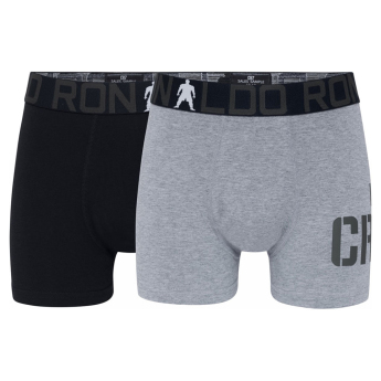 Cristiano Ronaldo gyerek boxeralsó 2pack CR7 Bamboo black-grey