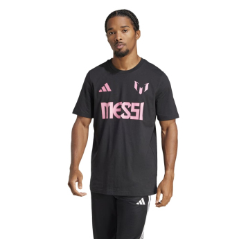 Lionel Messi férfi póló MESSI Name and number black