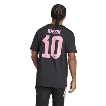 Lionel Messi férfi póló MESSI Name and number black