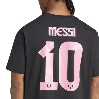 Lionel Messi férfi póló MESSI Name and number black