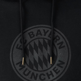 Bayern München férfi kapucnis pulóver Essential fullblack