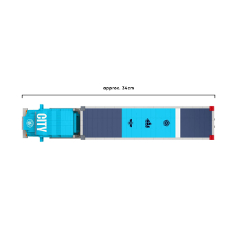 Manchester City építőkockák Truck 1418 pcs