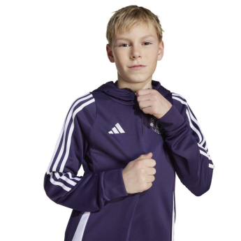Manchester United gyerek kapucnis pulóver Track purple