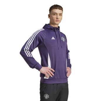 Manchester United férfi kapucnis pulóver Track purple
