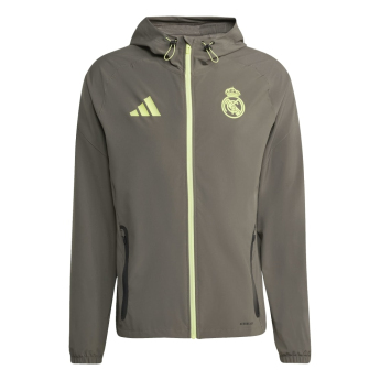 Real Madrid férfi kapucnis kabát Vis Tech Travel green