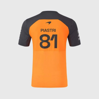 Mclaren Honda férfi póló Oscar Piastri official Teamline Replica orange F1 Team 2025
