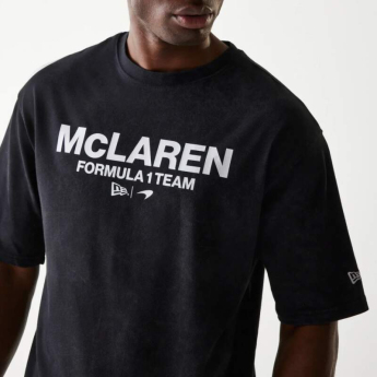 Mclaren Honda férfi póló NE wordmark balck F1 Team 2025
