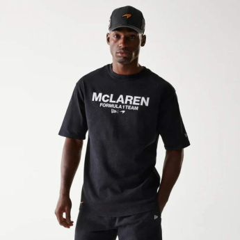 Mclaren Honda férfi póló NE wordmark balck F1 Team 2025