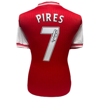 Legendák futball mez Arsenal FC 1985 Pires Signed