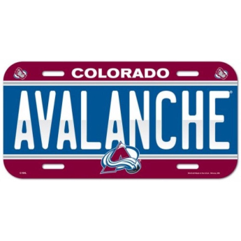 Colorado Avalanche fali tábla License Plate Banner