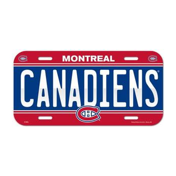 Montreal Canadiens fali tábla License Plate Banner