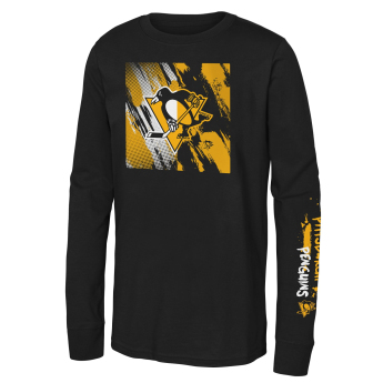 Pittsburgh Penguins gyerek hosszú ujjú póló Half & Half Ls Ctn black