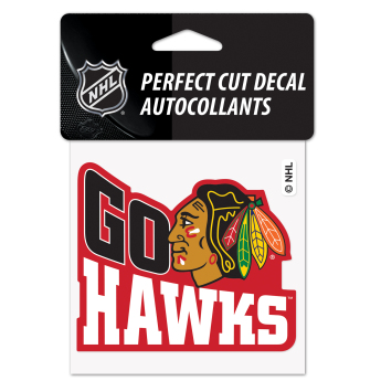 Chicago Blackhawks matrica Perfect Cut Decal SLOGAN