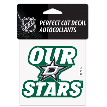 Dallas Stars matrica Perfect Cut Decal SLOGAN