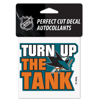 San Jose Sharks matrica Perfect Cut Decal SLOGAN