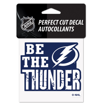 Tampa Bay Lightning matrica Perfect Cut Decal SLOGAN