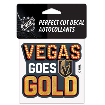 Vegas Golden Knights matrica Perfect Cut Decal SLOGAN