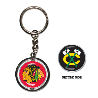 Chicago Blackhawks kulcstartó Spinner Key Ring
